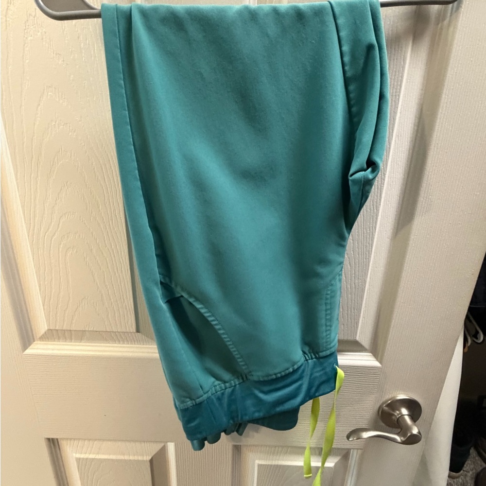 Figs Teal Scrub bottom Medium Tall Zamora Jogger